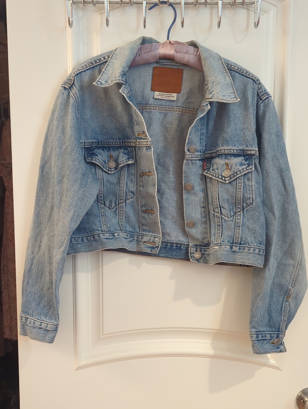 Levi's For Free People Cropped Denim Jacket